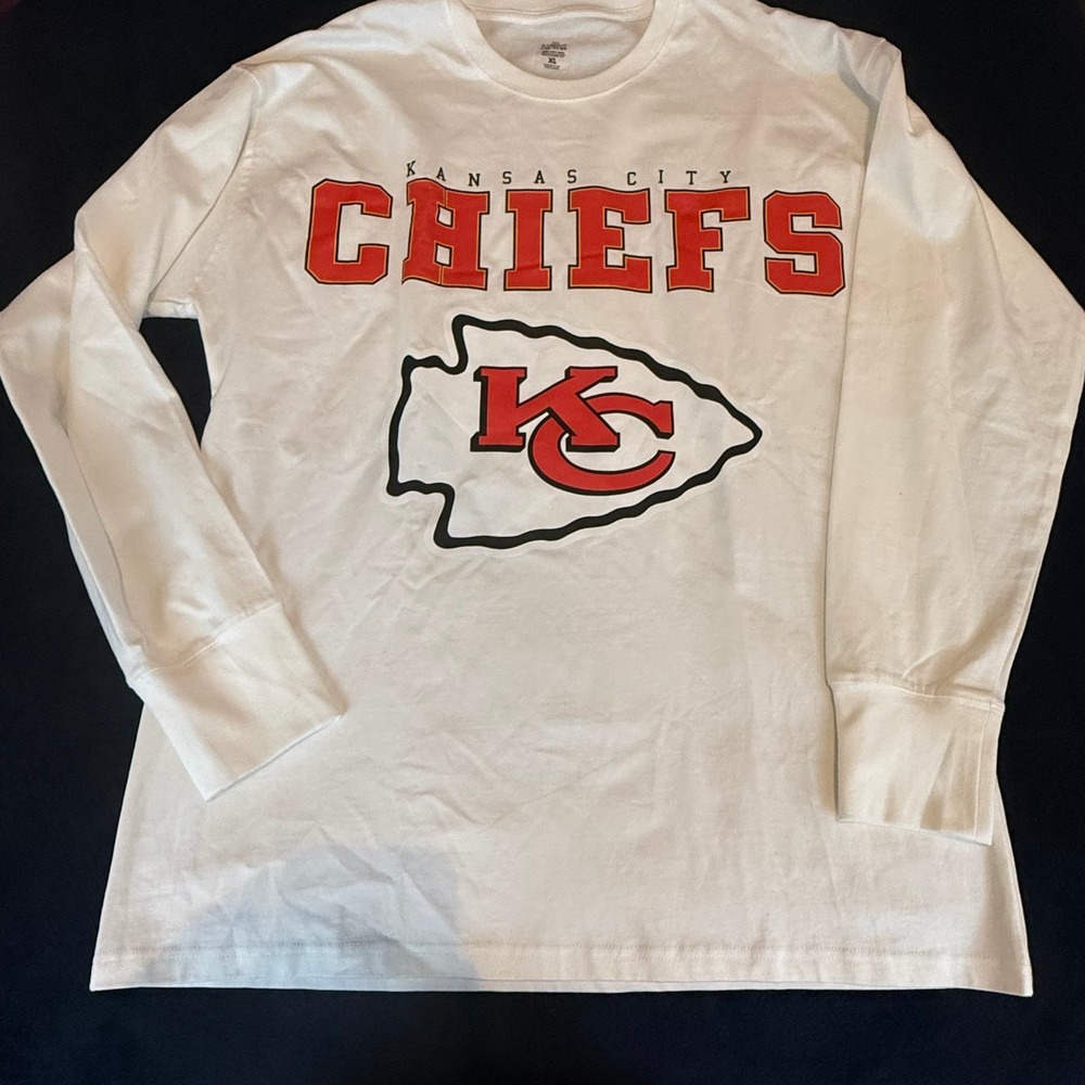 Gameday‎ Couture Kansas City Chiefs Long Sleeve T-Shirt Mens XL White NFL U424